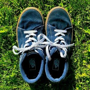 Vans navy blue suede Youth size 4.5